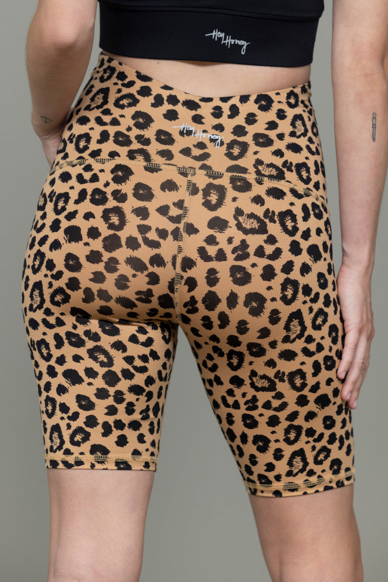 Maternity Biker Leo Biscuit | Hey Honey Yoga & Active Wear