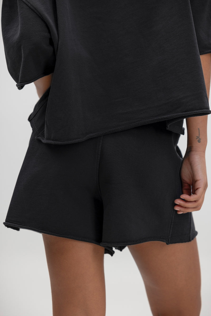 Mid Rise Short Black | Hey Honey Yoga & Active Wear