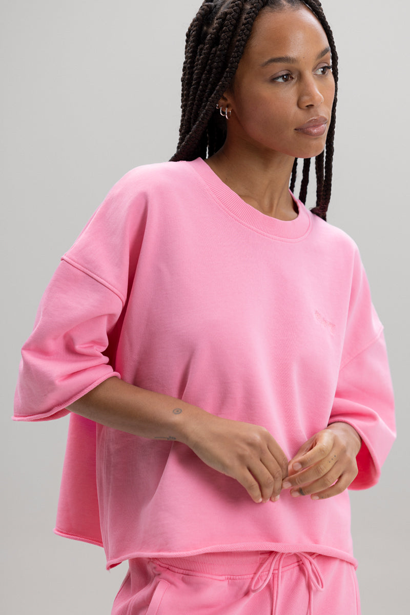 Short Sleeve Sweat Rosewood | Hey Honey Yoga & Active Wear
