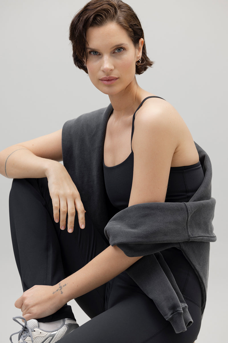 Longline Bustier Always Dressed Black | Hey Honey & Active Wear