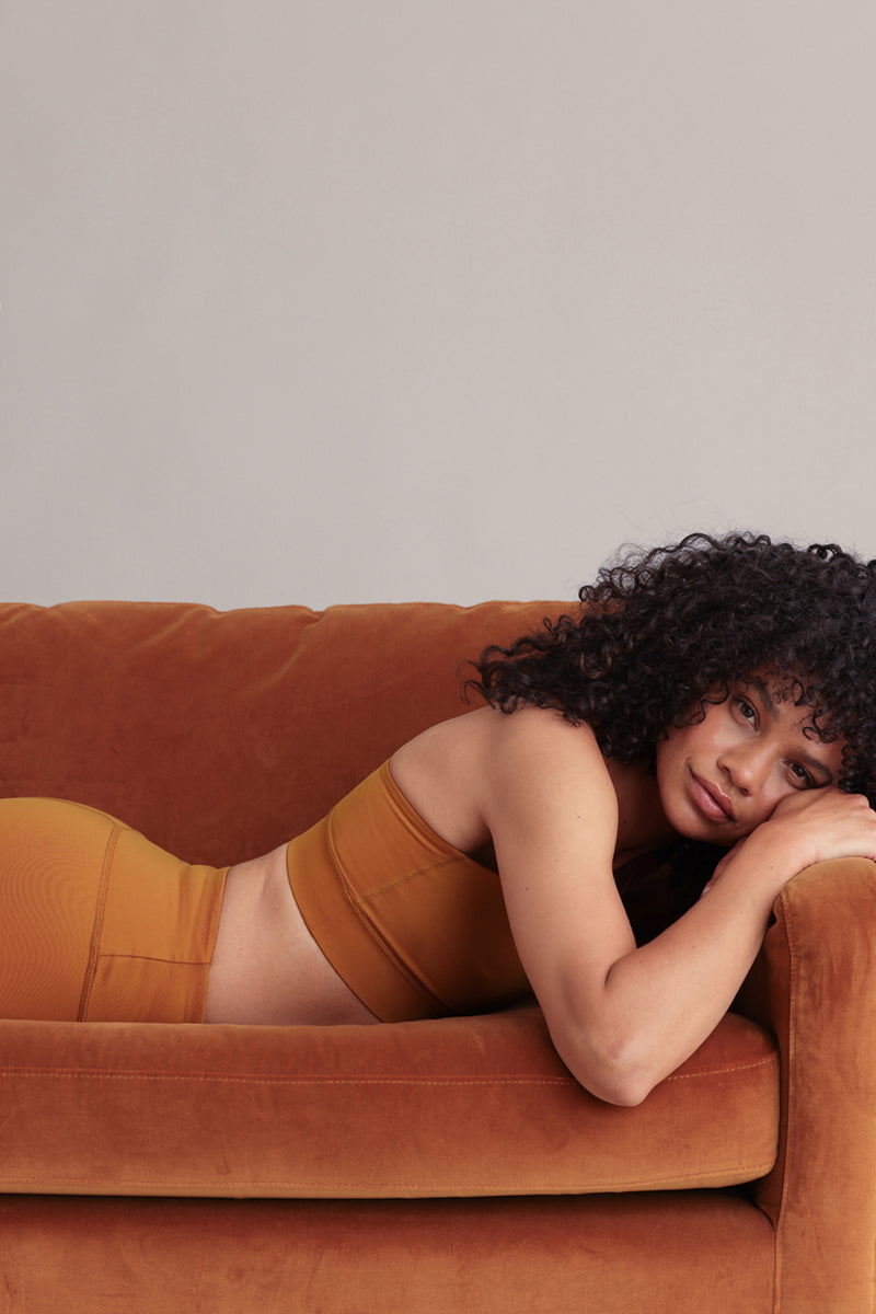 Criss-Cross Bra Pumpkin Spice | Hey Honey & Active Wear