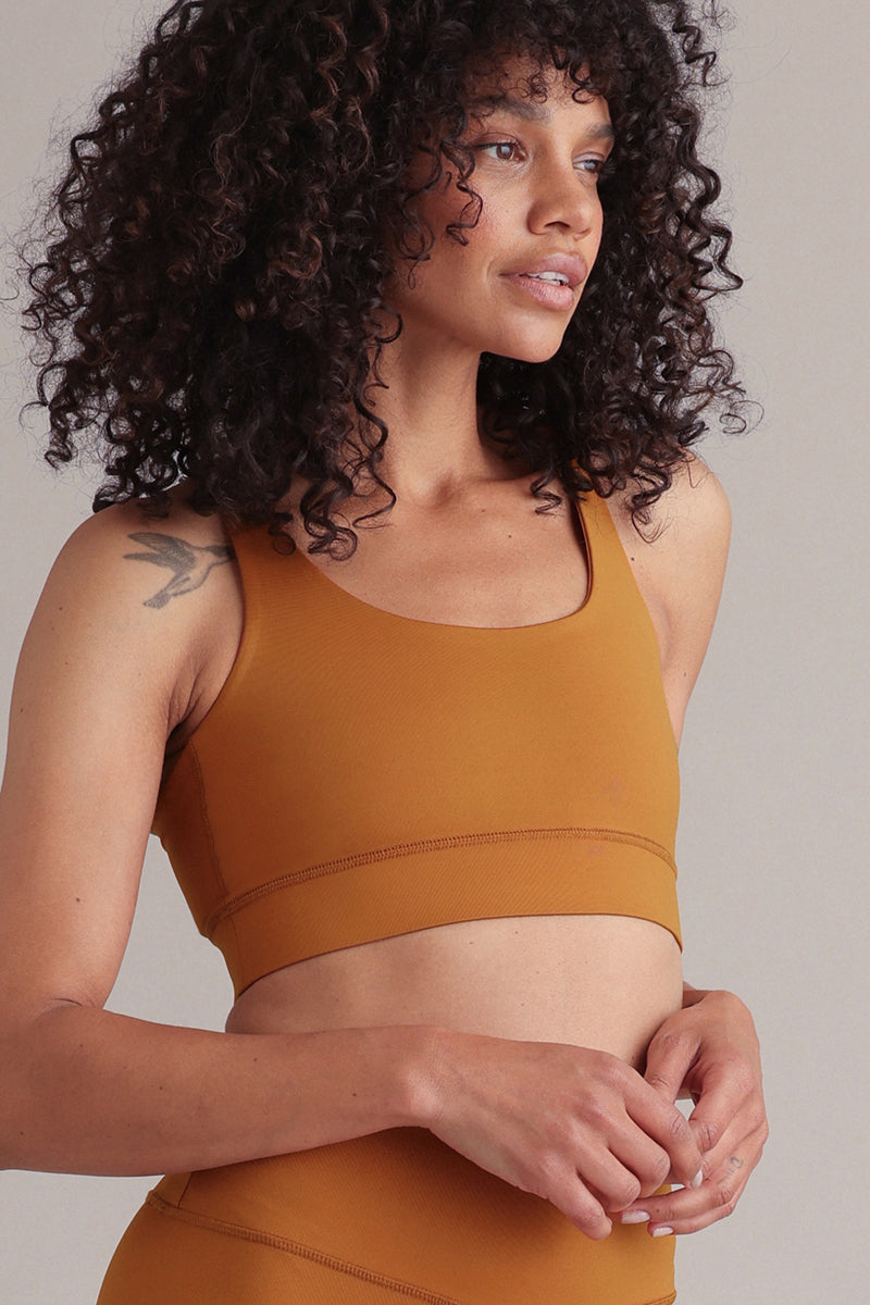 Criss-Cross Bra Pumpkin Spice | Hey Honey & Active Wear