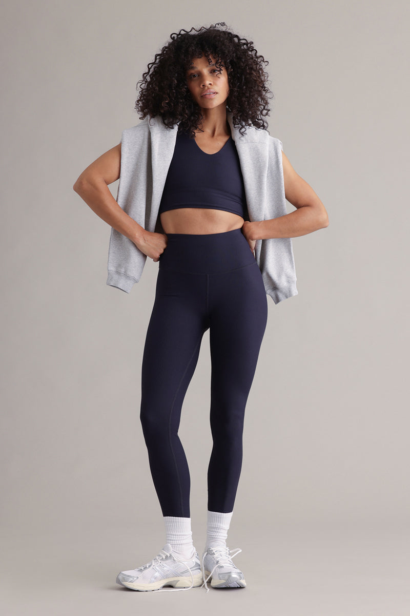 Bustier Ribbed Baritone Blue | Hey Honey & Active Wear