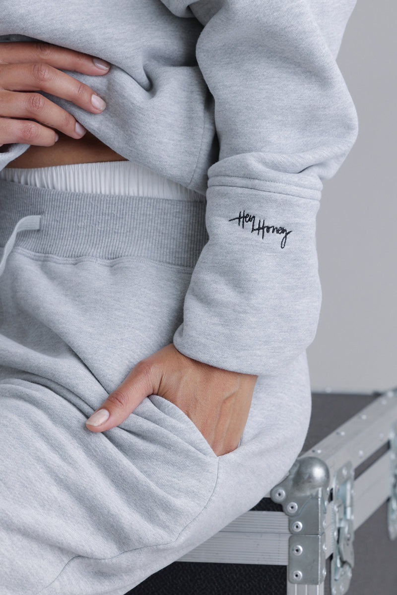 Cosy Sweat Pants Grey Melange | Hey Honey & Active Wear