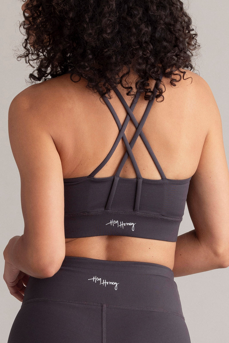 Criss-Cross Bra Black Hole | Hey Honey & Active Wear