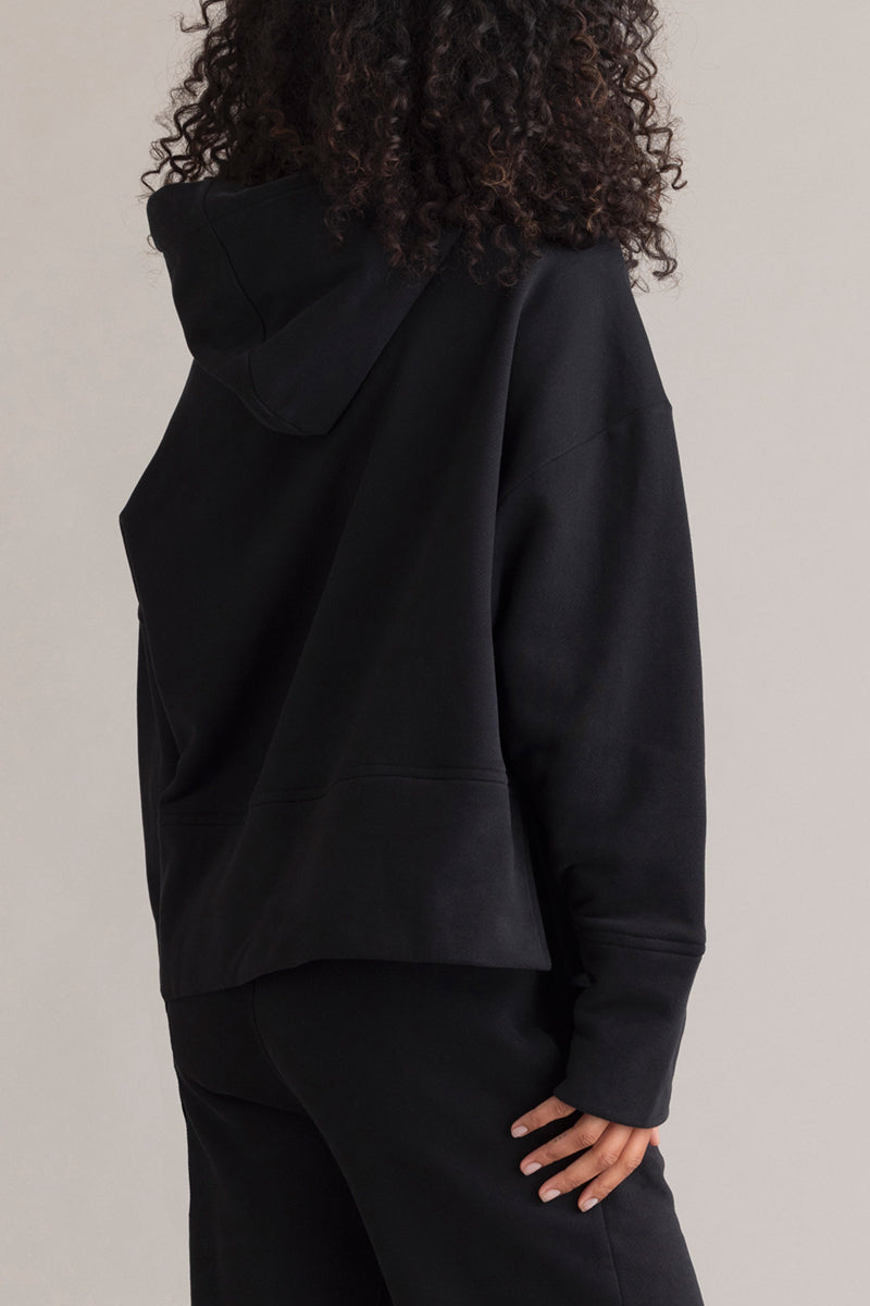Cosy Hoodie Long Cuffs Black | Hey Honey & Active Wear