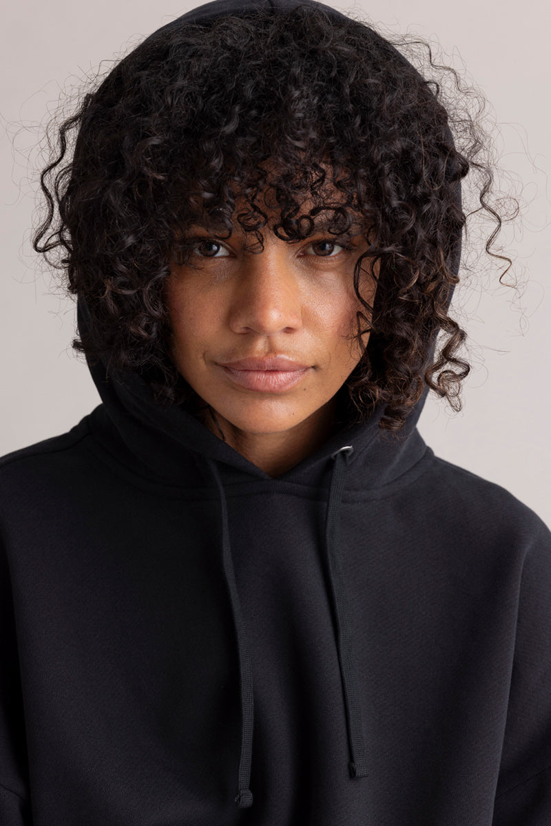 Cosy Hoodie Long Cuffs Black | Hey Honey & Active Wear