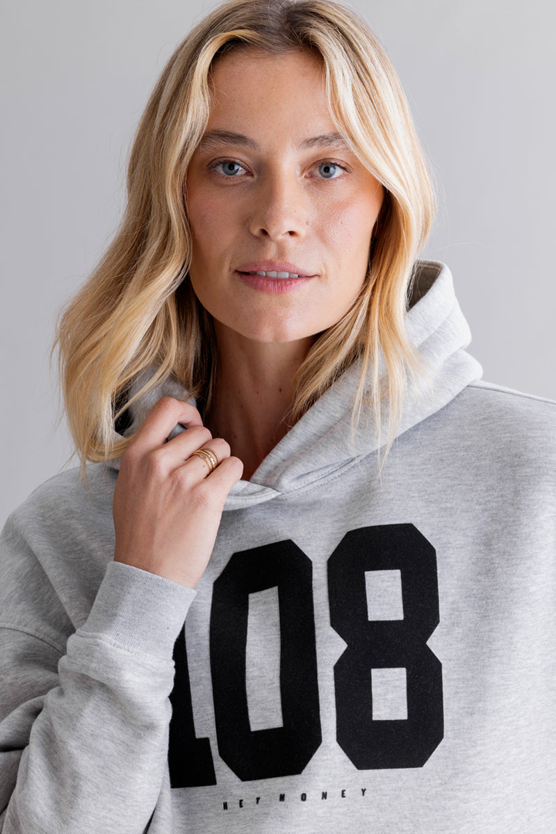 Hoodie Grey Melange 108 | Hey Honey & Active Wear