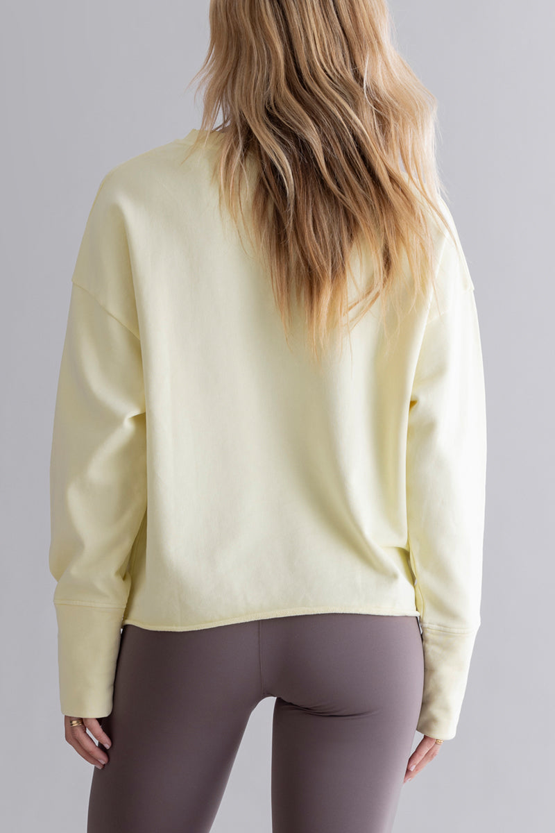 Open Edge Sweater Yellow | Hey Honey & Active Wear