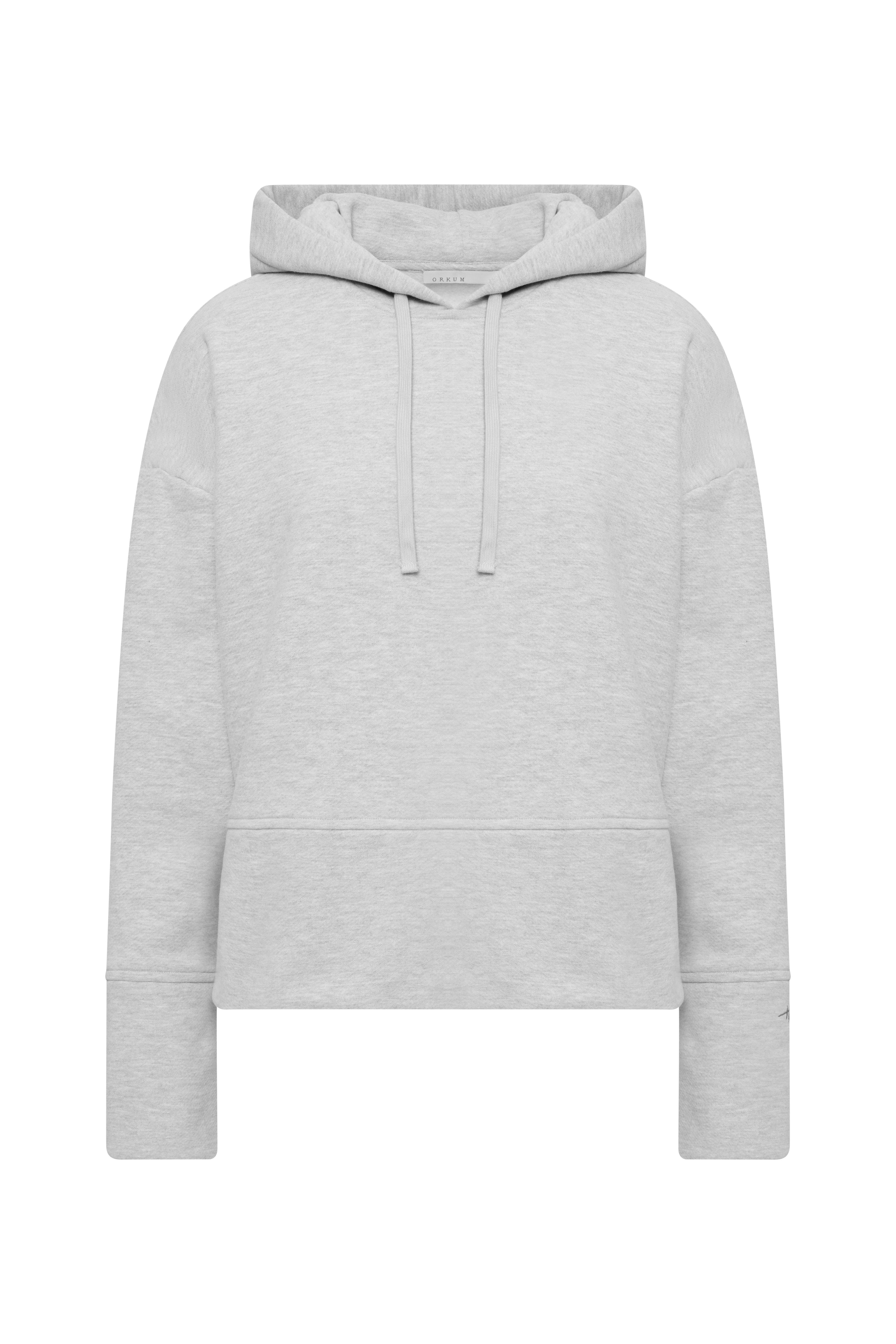 Cosy Hoodie Long Cuffs Grey Melange | Hey Honey & Active Wear