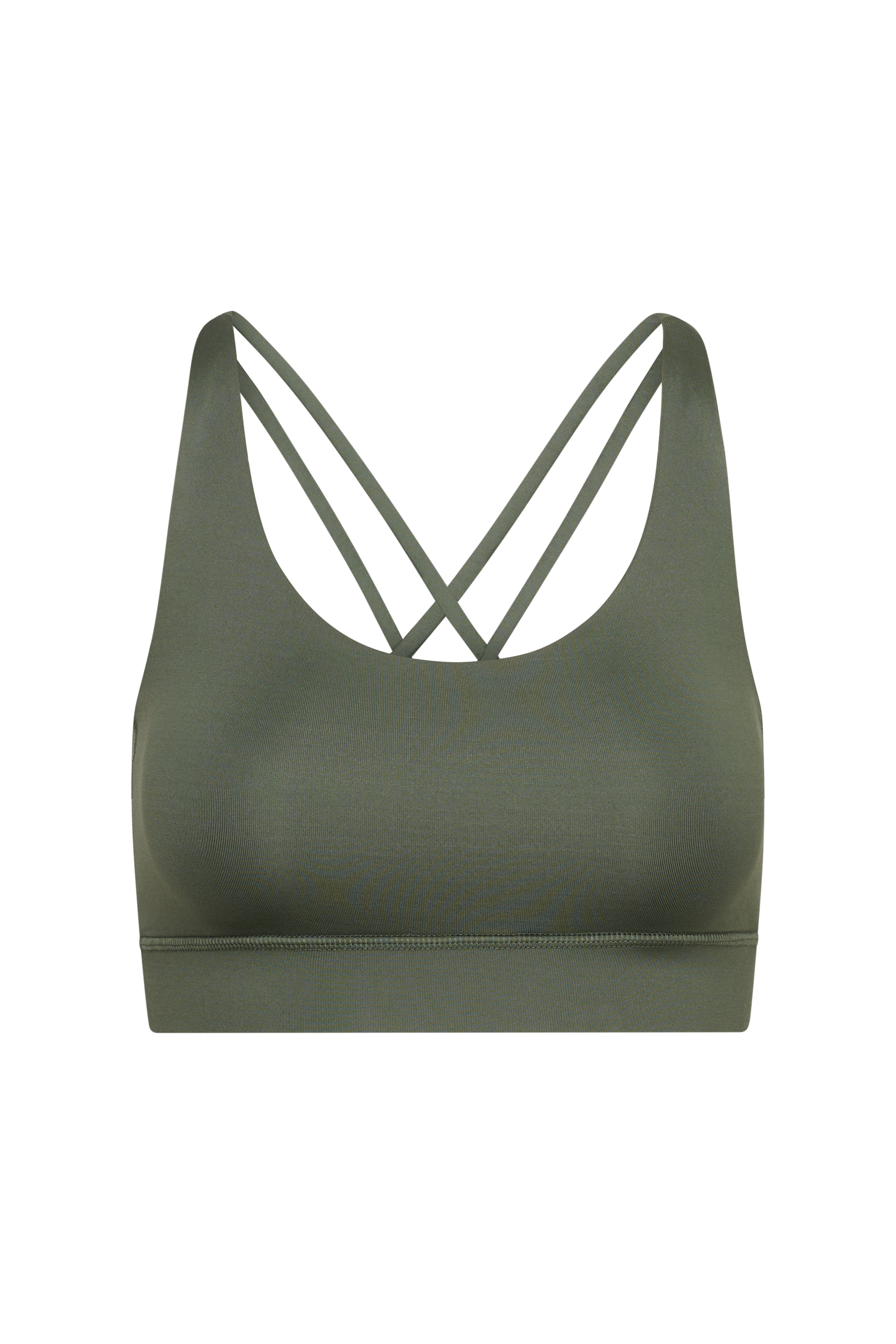 Criss-Cross Bra Thyme | Hey Honey Yoga & Active Wear