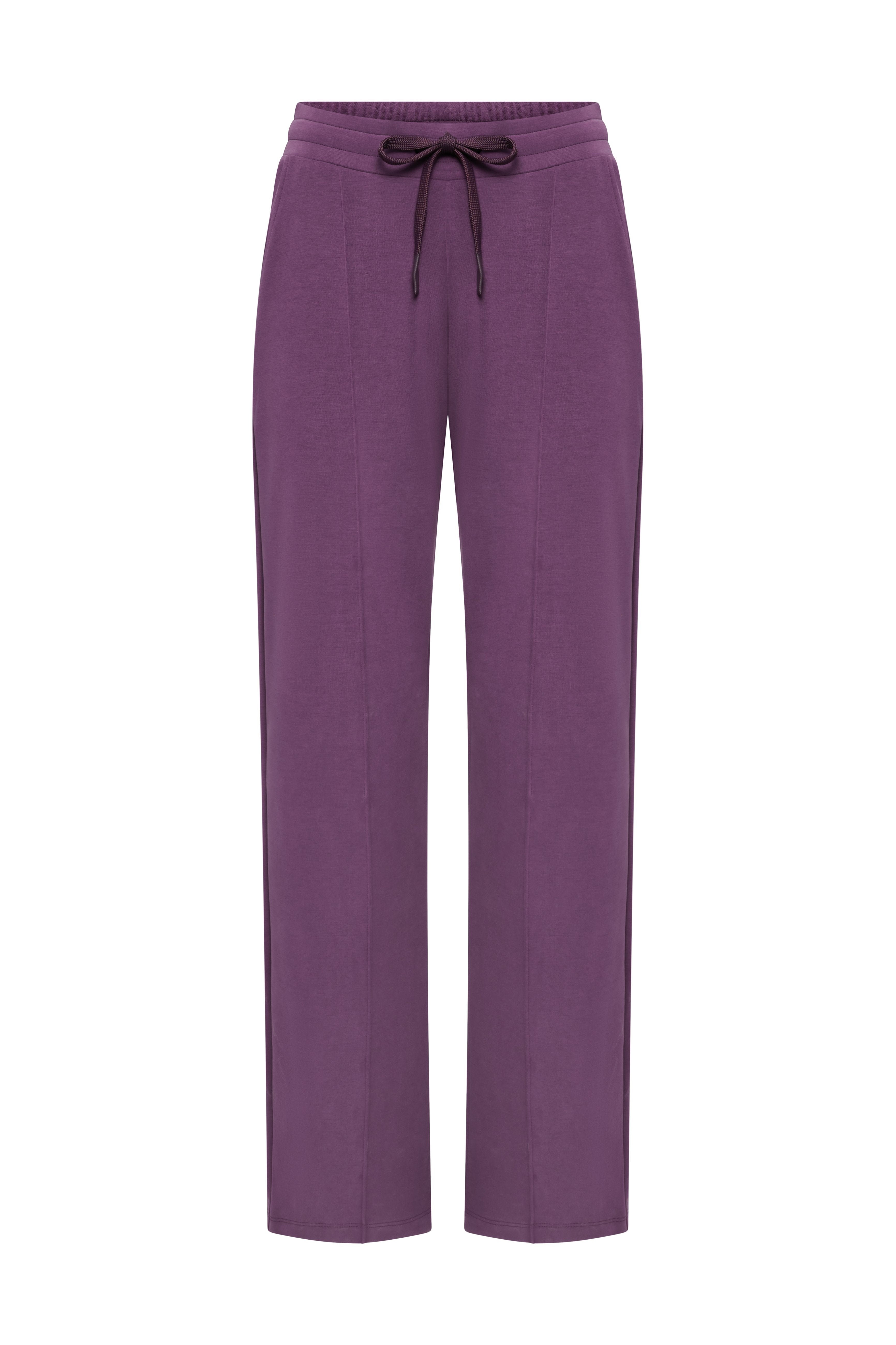 Long Jersey Pants Italian Plum | Hey Honey & Active Wear
