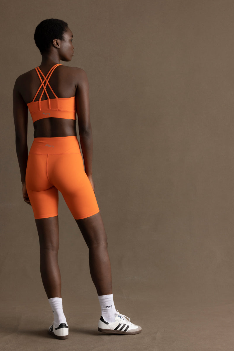 Criss-Cross Bra Orange | Hey Honey Yoga & Active Wear