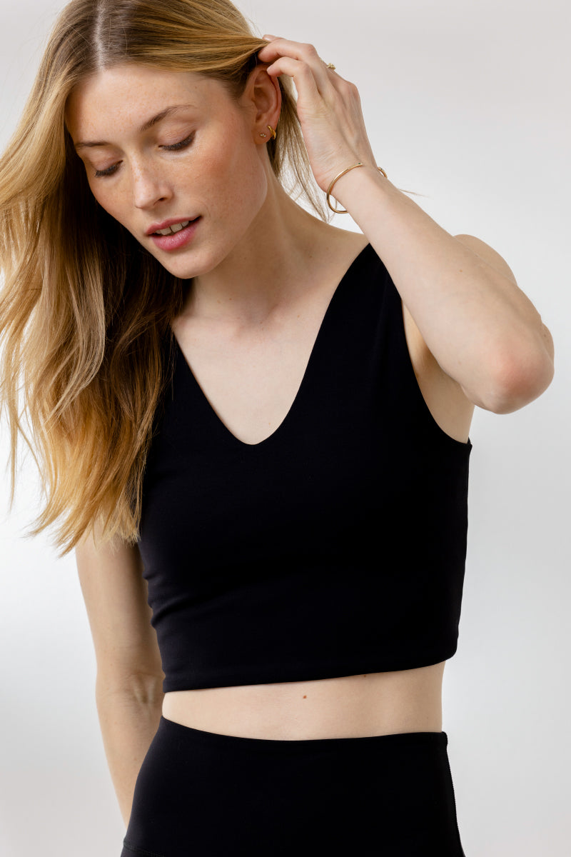 Bustier Soft Black | Hey Honey Yoga & Active Wear