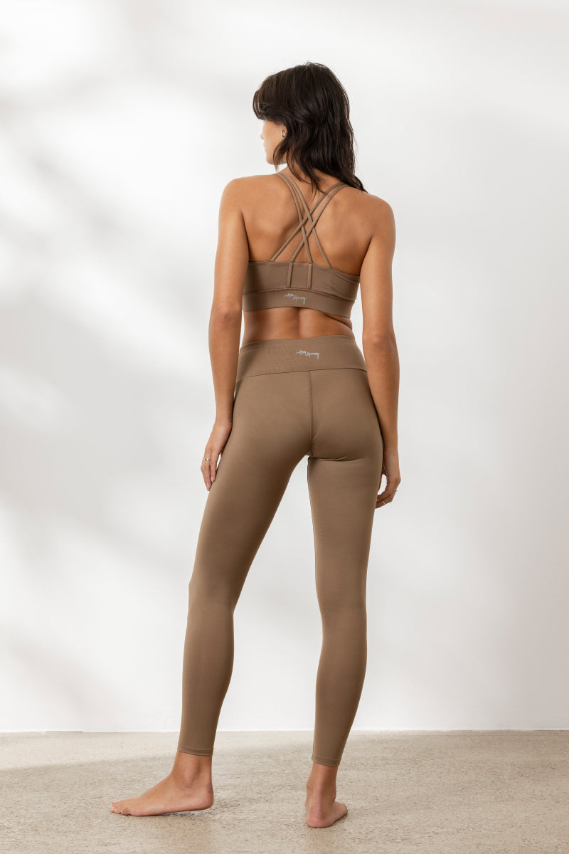 Criss-Cross Bra Caribou | Hey Honey Yoga & Active Wear