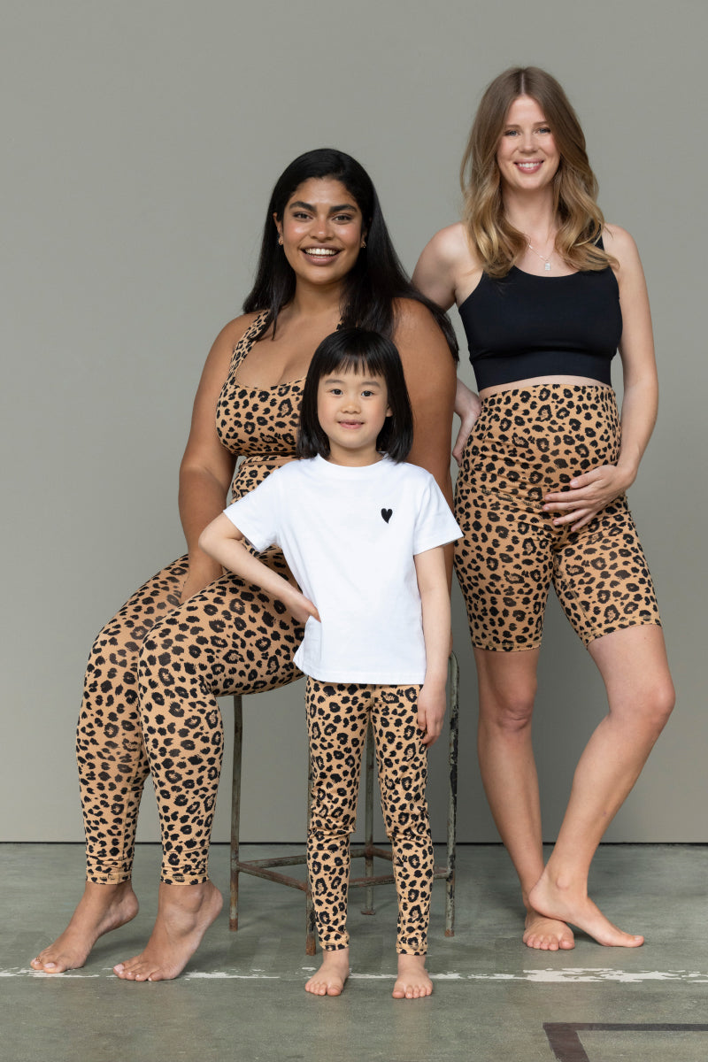 Kids Leggings Leo Biscuit | Hey Honey Yoga & Active Wear