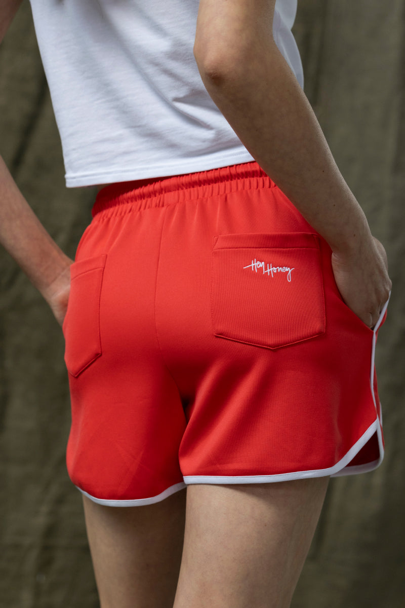 Trackshorts PHOENIX Hibiscus | Hey Honey Yoga & Active Wear