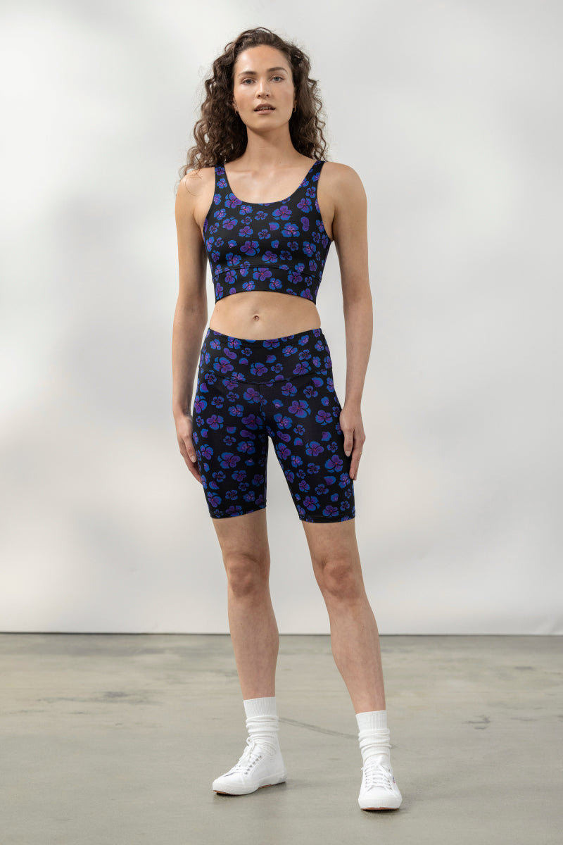 Biker Wild Violets | Hey Honey Yoga & Active Wear
