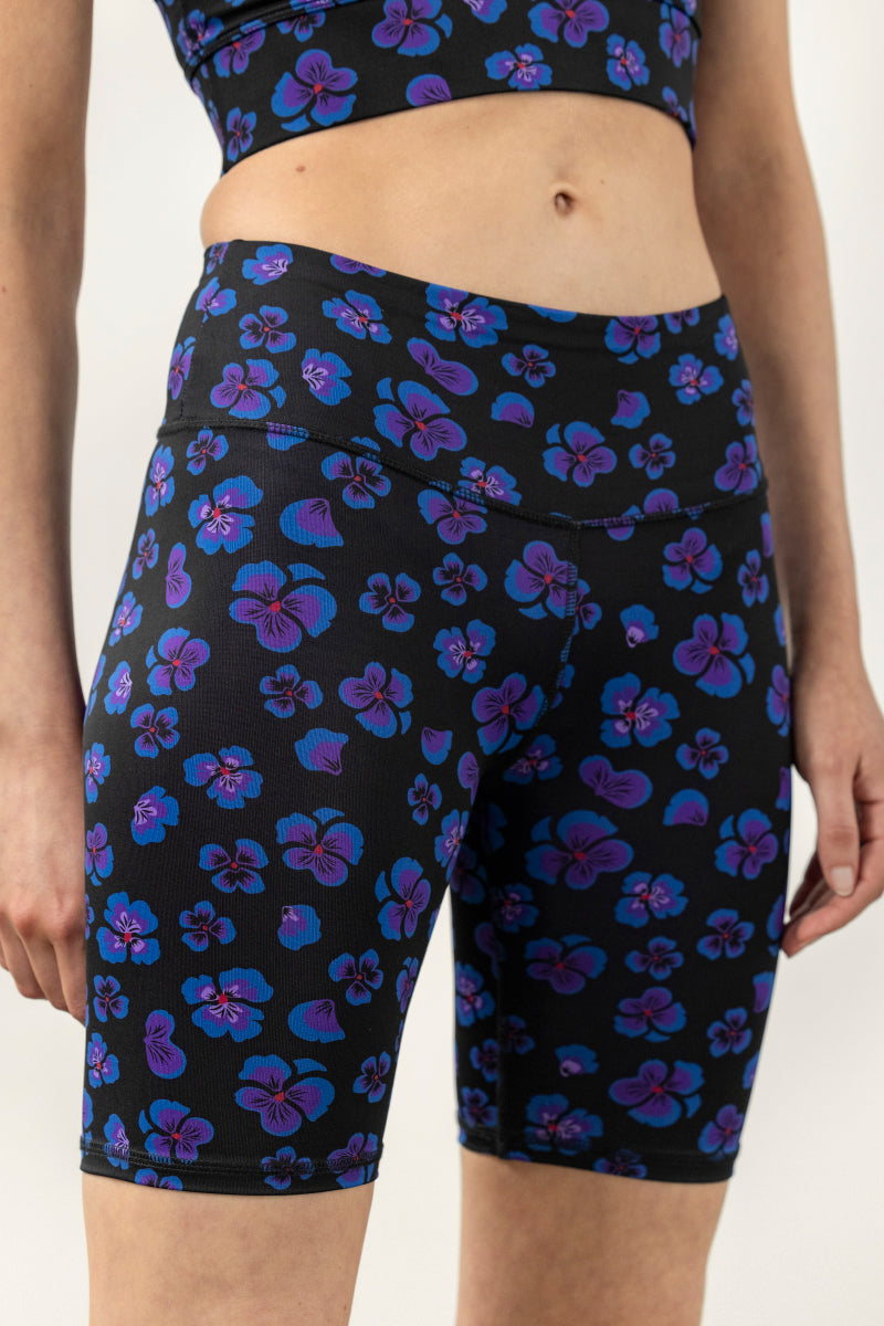 Biker Wild Violets | Hey Honey Yoga & Active Wear