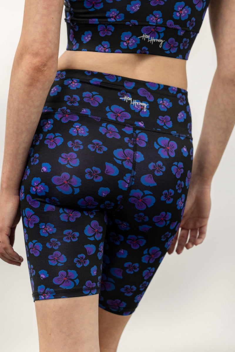 Biker Wild Violets | Hey Honey Yoga & Active Wear