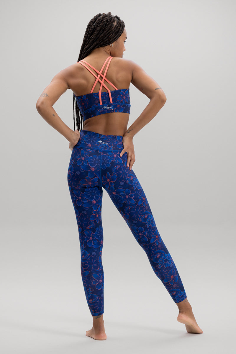 Criss-Cross Bra Flower Daze | Hey Honey Yoga & Active Wear