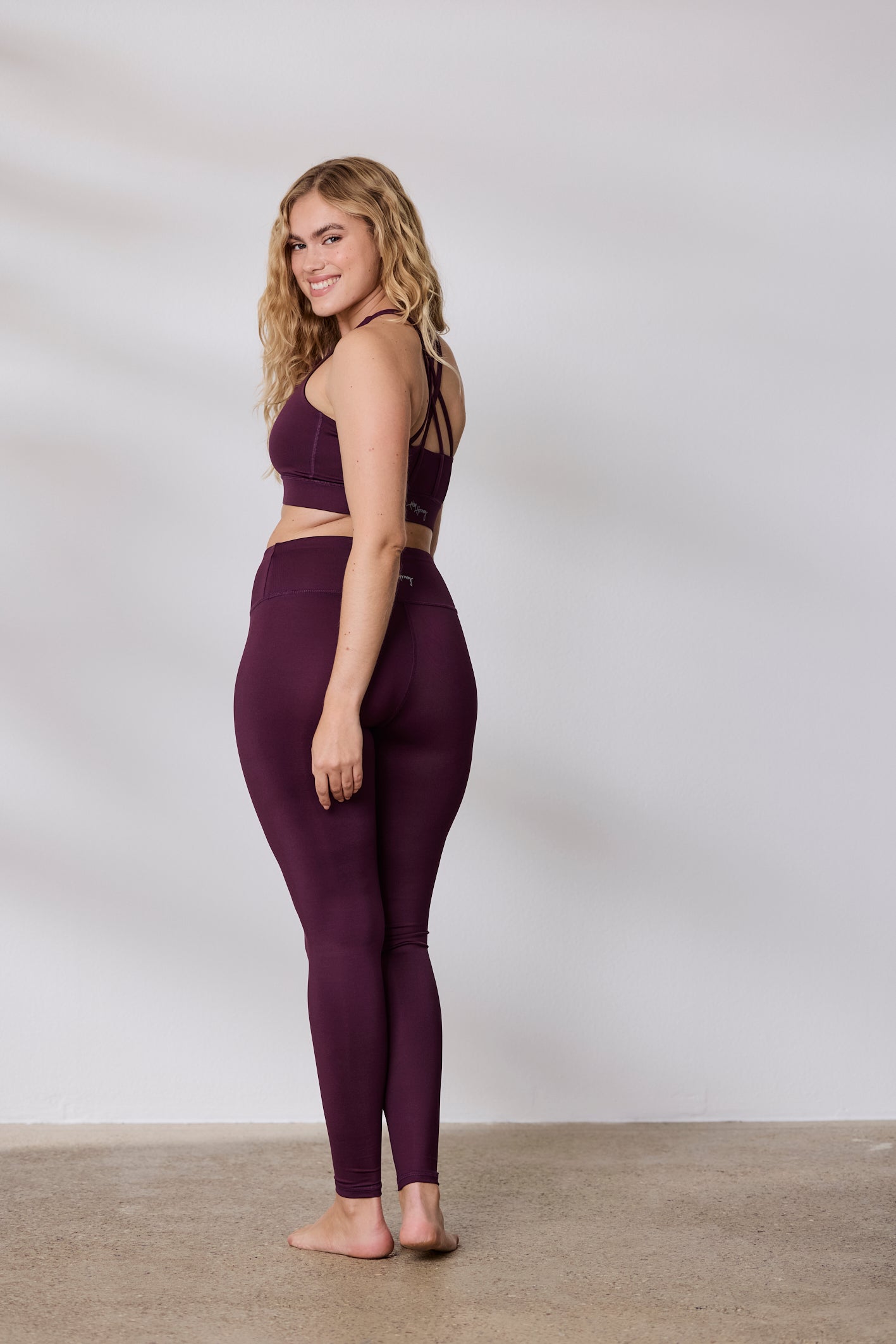 Leggings Unicolor Wine | Hey Honey Yoga & Active Wear