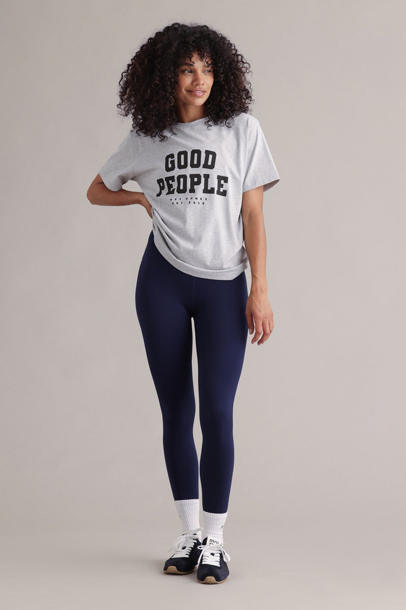 T-Shirt Good People Grey Melange | Hey Honey & Active Wear