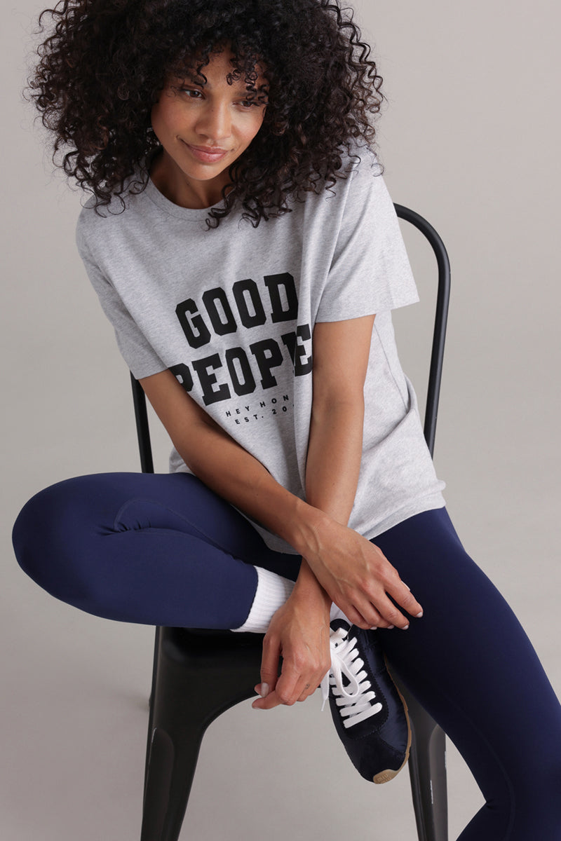 High-Waist Leggings Always Dressed Baritone Blue | Hey Honey & Active Wear