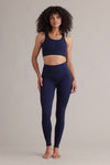High-Waist Leggings Always Dressed Baritone Blue | Hey Honey & Active Wear