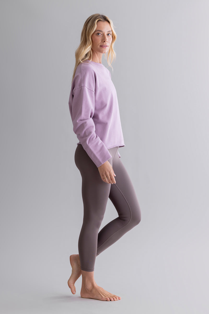 Open Edge Sweater Mauve | Hey Honey & Active Wear