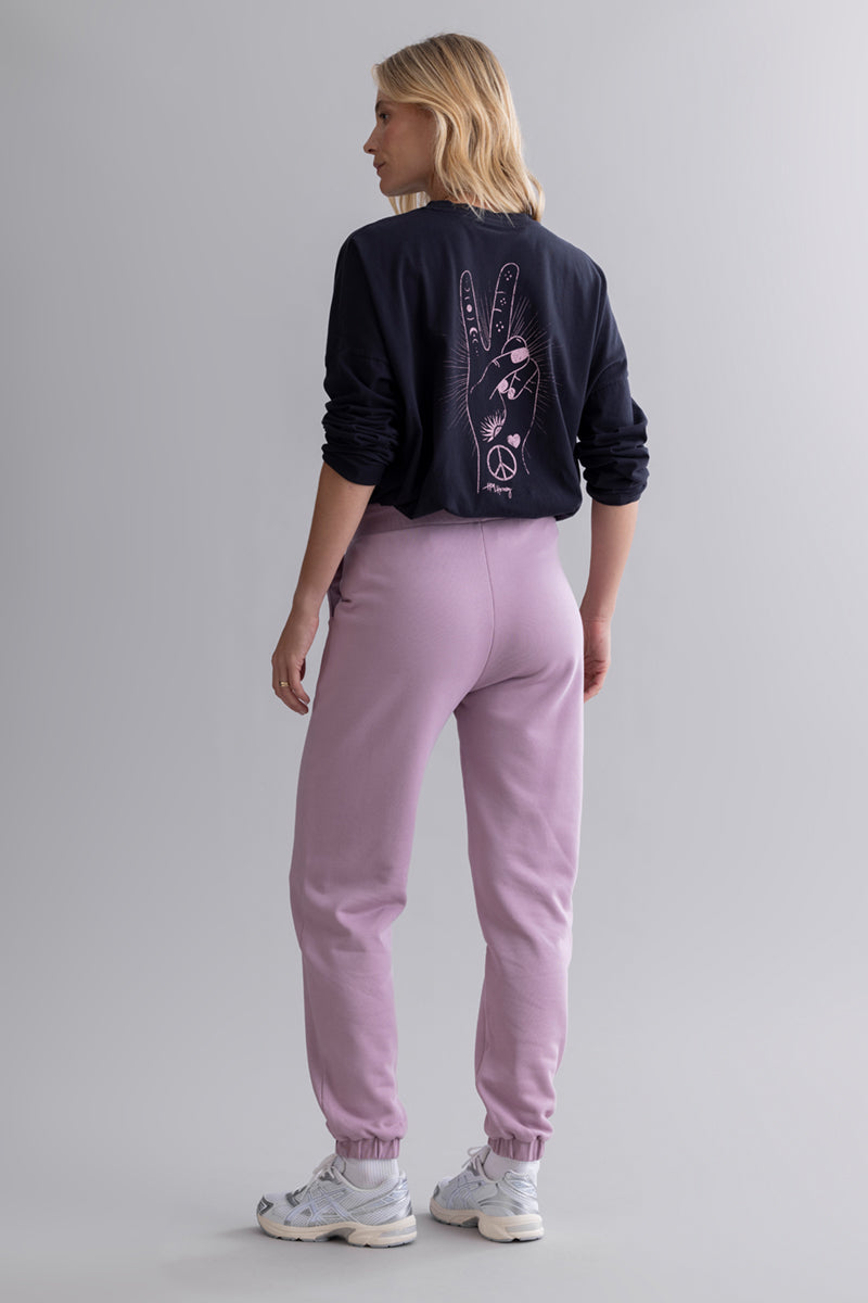 Cuff Sweat Pants Mauve | Hey Honey & Active Wear