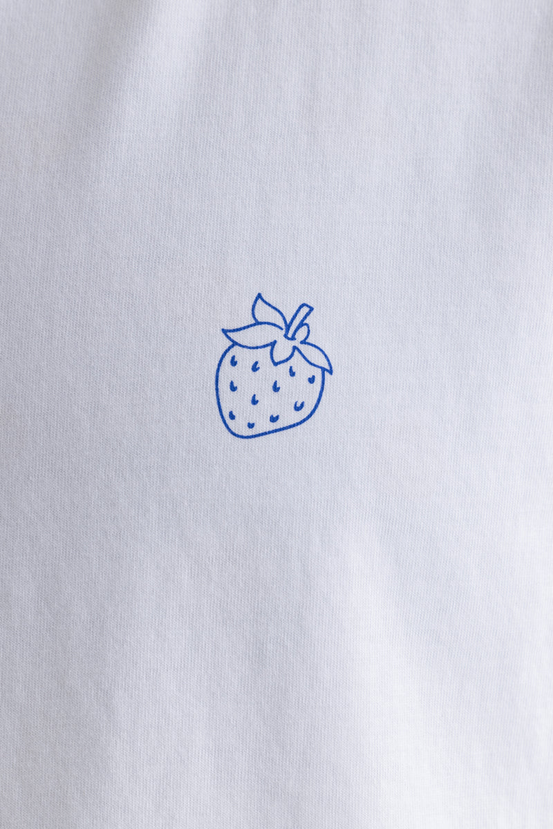 Muscle Tank Strawberries White | Hey Honey & Active Wear