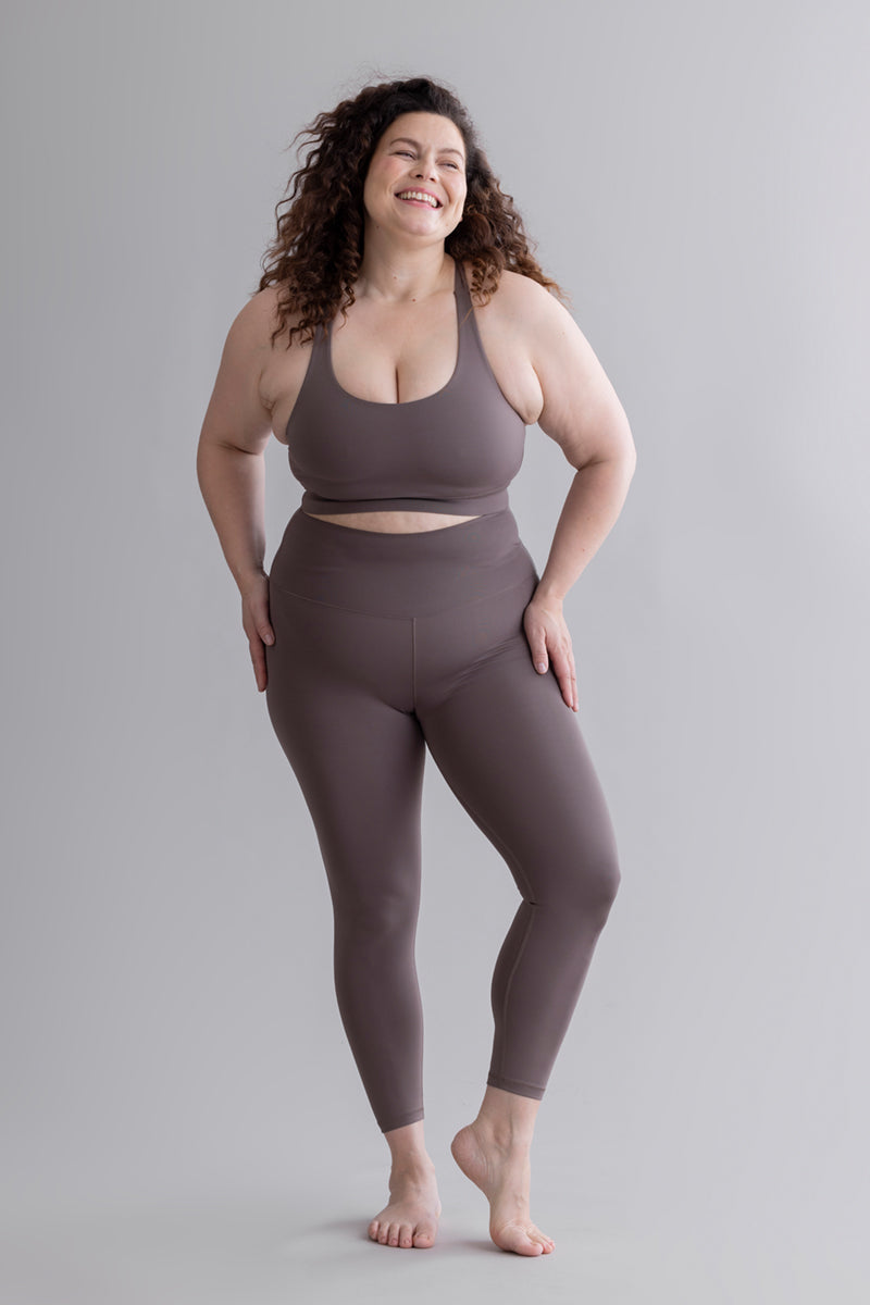 Criss-Cross Bra Cotton Touch Taupe | Hey Honey & Active Wear
