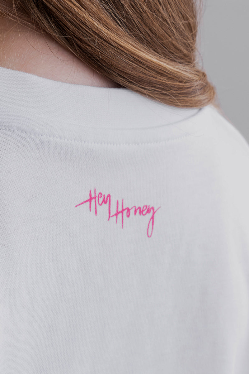 Kids T-Shirt Love White | Hey Honey & Active Wear