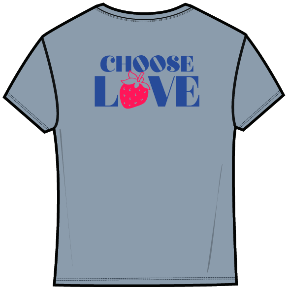 T-Shirt Dusty Blue Love | Hey Honey & Active Wear