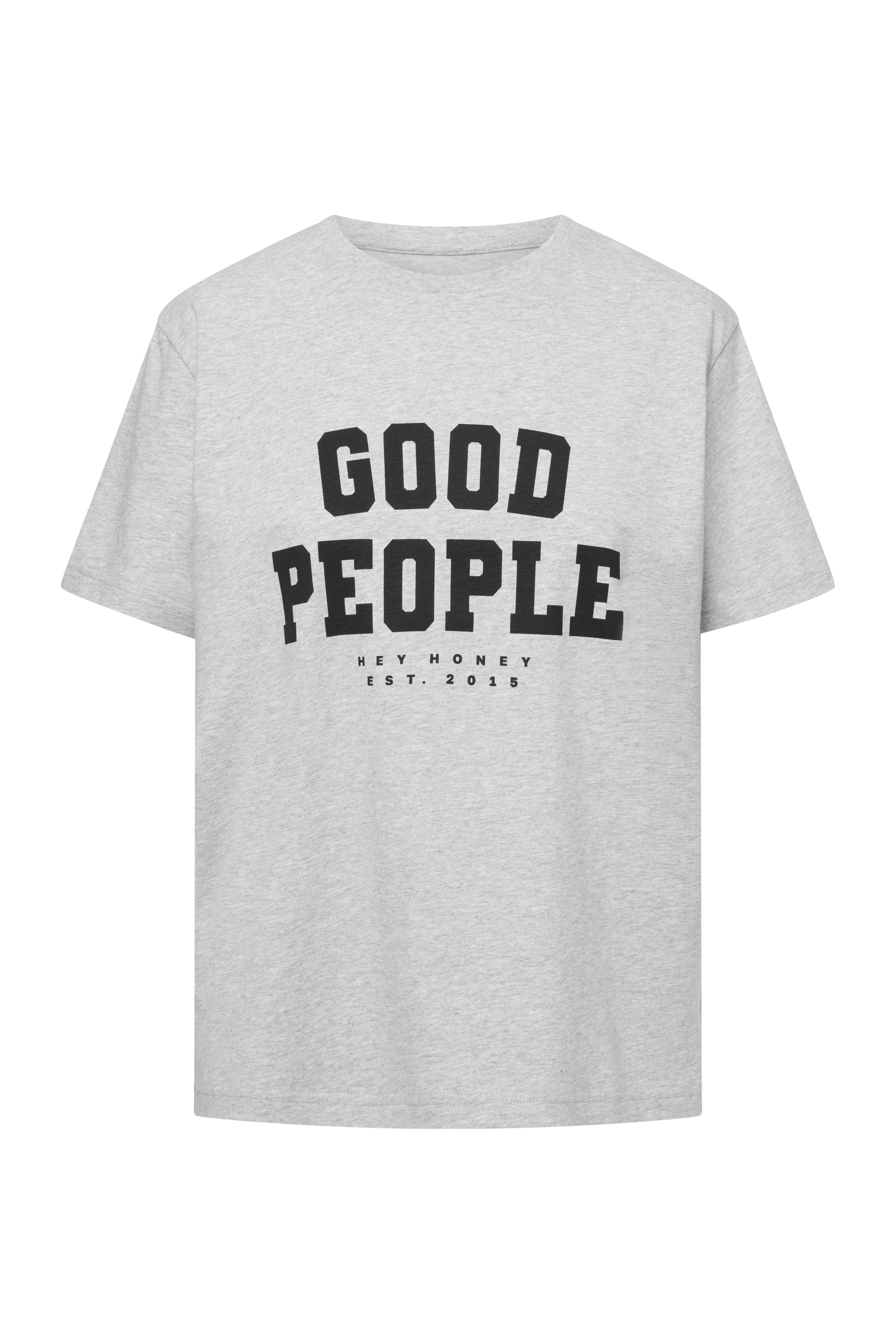 T-Shirt Good People Grey Melange | Hey Honey & Active Wear