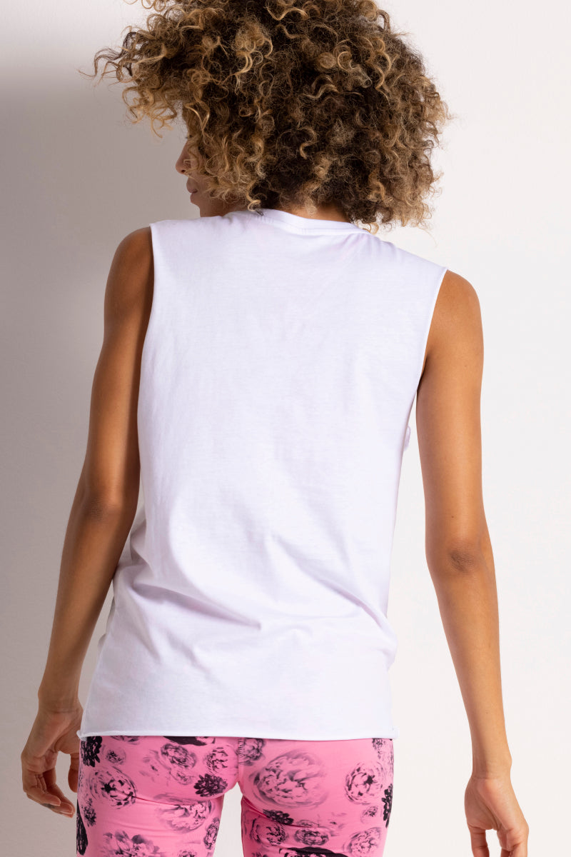 Muscle Tank Roses | Hey Honey Yoga & Active Wear